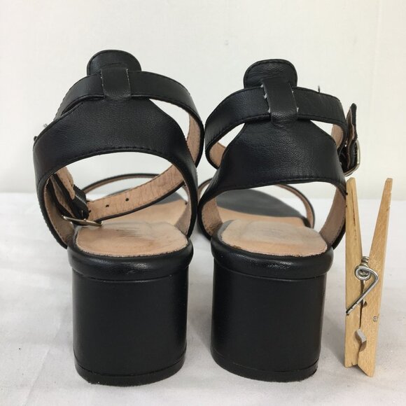 J.Jill Ariana Black Heel Open-Toe Sandal Size 9.5 EXCELLENT Condition - Picture 5 of 8